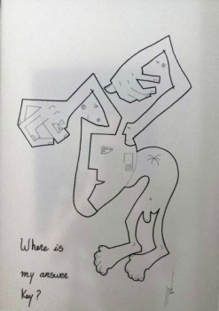 Œuvre contemporaine nommée « where is my answer key? », Réalisée par JOAQUíN GóMEZ