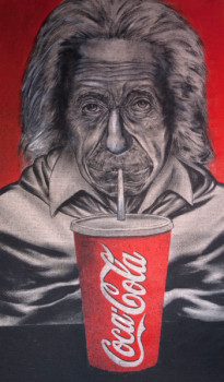 Œuvre contemporaine nommée « Einstein and the Coke », Réalisée par ERIC ERIC