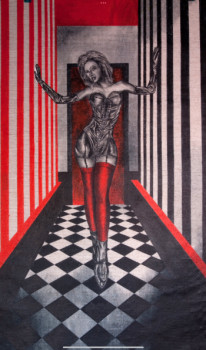 Œuvre contemporaine nommée « Corridor woman », Réalisée par ERIC ERIC