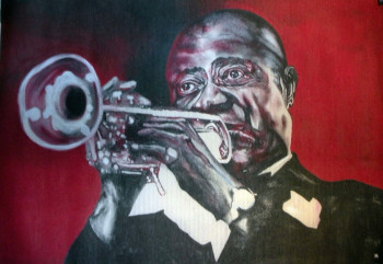 Œuvre contemporaine nommée « Louis Armstrong », Réalisée par ERIC ERIC