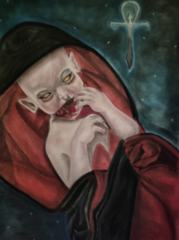Œuvre contemporaine nommée « Baby Vampire », Réalisée par ROWENA DARK