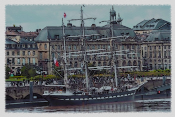 Le Belem sur les quais de Bordeaux Sur le site d’ARTactif