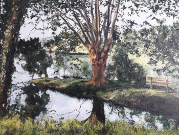 Œuvre contemporaine nommée « Lac de Christus », Réalisée par EMILE-ANDRé LESAGE