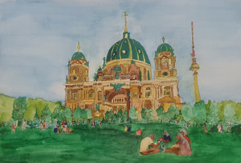 Œuvre contemporaine nommée « La catedral de Berlín », Réalisée par NAJO