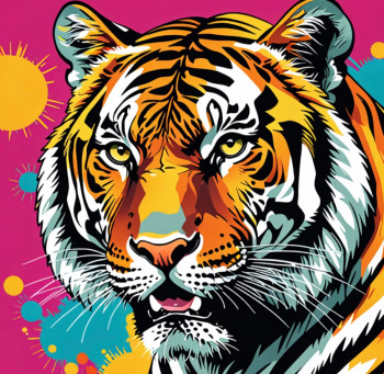 tigre pop art Sur le site d’ARTactif