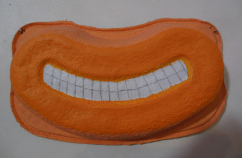 Œuvre contemporaine nommée « Bouche de Clown Orange », Réalisée par CAMSO LEI