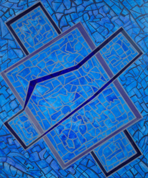 Œuvre contemporaine nommée « La casa azul », Réalisée par OXI