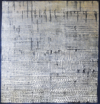 Œuvre contemporaine nommée « Point Bleu », Réalisée par COVADONGA CASTRO