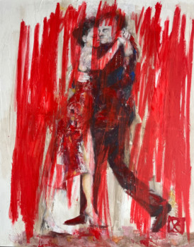 Œuvre contemporaine nommée « Série danse Tango 5 », Réalisée par SANDRINE RICHARD