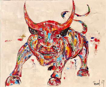 Œuvre contemporaine nommée « "Charging Bull" », Réalisée par MARIE TRANI