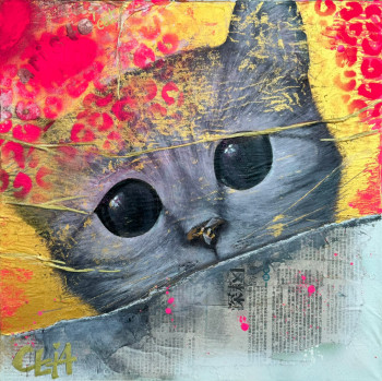Œuvre contemporaine nommée « Aristo'cat », Réalisée par CELIA MESUREUR