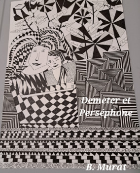 Œuvre contemporaine nommée « Demeter et Perséphone », Réalisée par B. MURAT