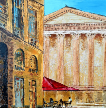 Œuvre contemporaine nommée « La Maison Carrée, Nîmes », Réalisée par FRANCE FRANCE PELLICANO