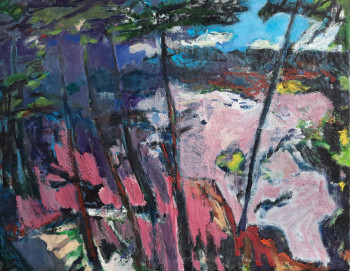 Œuvre contemporaine nommée « La calanque de Port-Miou », Réalisée par CLOTHILDE DE LA PRESLE