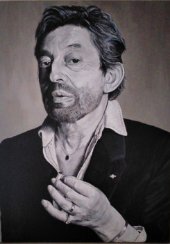 Œuvre contemporaine nommée « Serge Gainsbourg », Réalisée par RICHY WAM K
