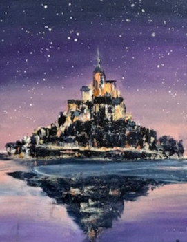 Œuvre contemporaine nommée « Mont St Michel », Réalisée par PATRICK