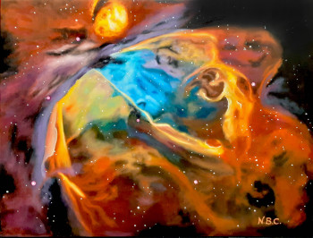 Œuvre contemporaine nommée « 475 NEBULOSA "ORION" », Réalisée par NEUS BRUNET CAPDEVILA