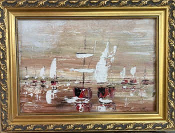 Œuvre contemporaine nommée « Ocre marine », Réalisée par ERNIE