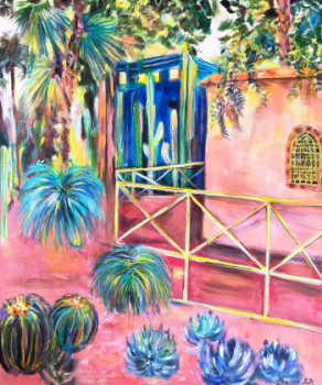 Œuvre contemporaine nommée « Jardin Majorelle 6 », Réalisée par CLICKART+