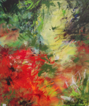 Œuvre contemporaine nommée « En rouge et vert », Réalisée par FLORE.M