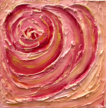 Œuvre contemporaine nommée « Rose », Réalisée par ISABELL DELTELL