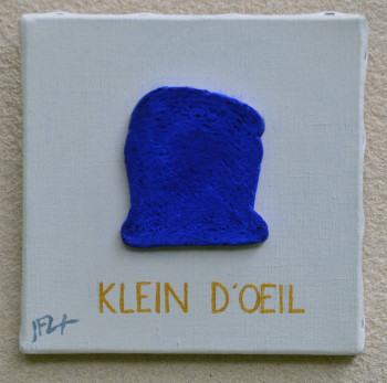 Œuvre contemporaine nommée « Toast en hommage à Yves Klein », Réalisée par JEAN-FRANçOIS LESENFANS