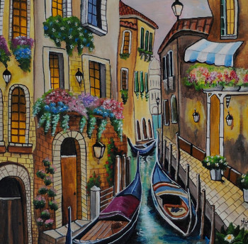 Œuvre contemporaine nommée « Venise », Réalisée par MORGAN