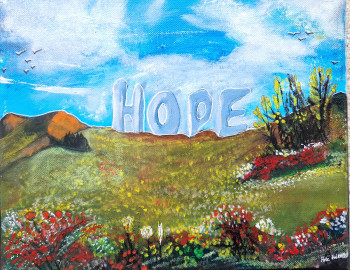 Œuvre contemporaine nommée « Hope », Réalisée par ROSE GUIHARD