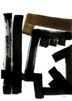 Œuvre contemporaine nommée « Composition n°712. Format 70 x 50 cm. Œuvre abstraite sur papier », Réalisée par JEAN-JACQUES MARIE
