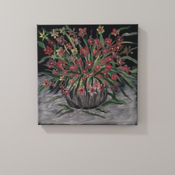 Œuvre contemporaine nommée « brassée de fleurs », Réalisée par LES CRéATIONS DE NOëLLE-C