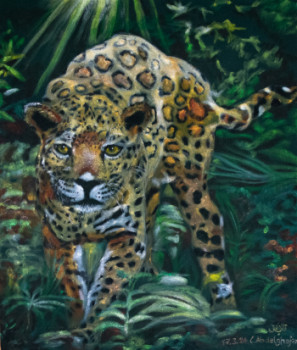 Œuvre contemporaine nommée « Jaguar », Réalisée par ABDELGHAFAR