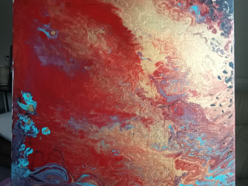 Œuvre contemporaine nommée « La mer rouge », Réalisée par NEWTH