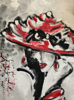 Œuvre contemporaine nommée « Chapeau rouge », Réalisée par BARUSSEAU