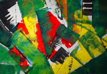 Œuvre contemporaine nommée « JAZZ ABSTRAIT », Réalisée par JACQUES DONNEAUD