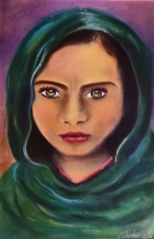 Œuvre contemporaine nommée « Jeune fille Pakistanaise », Réalisée par CLICKART+