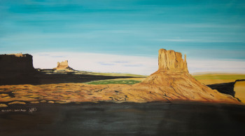 Œuvre contemporaine nommée « Monument Valley Panorama », Réalisée par ABDELGHAFAR