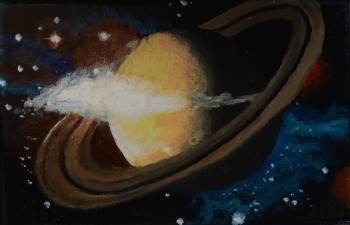 Œuvre contemporaine nommée « Saturn », Réalisée par ABDELGHAFAR