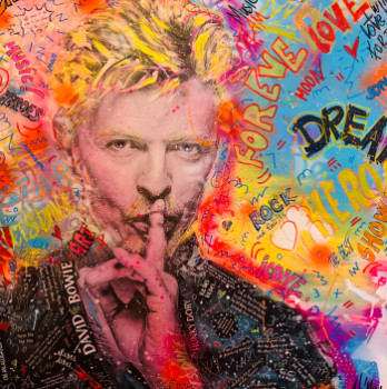 Œuvre contemporaine nommée « Bowie pop art », Réalisée par ART’MONY