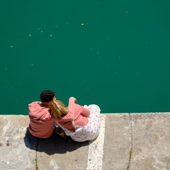 Œuvre contemporaine nommée « Les amoureux », Réalisée par ALAIN MACHELIDON