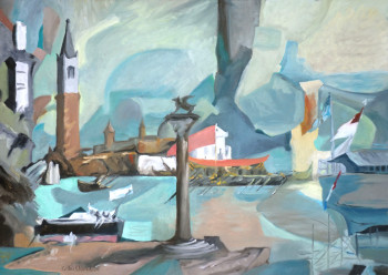 Œuvre contemporaine nommée « Venise paramnésique », Réalisée par GILLES CHAMBON