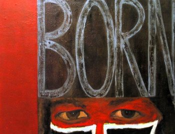 Œuvre contemporaine nommée « Aborigen nº 8 (BORN) », Réalisée par DE JUAN