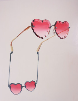 Œuvre contemporaine nommée « Heart Shaped Glasses #1 », Réalisée par ASUPERNOVA STUDIO