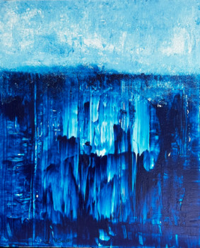 Œuvre contemporaine nommée « Abondance de bleu », Réalisée par HERVE SOUFFI