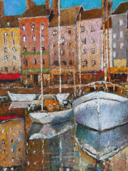 Œuvre contemporaine nommée « Port de Honfleur », Réalisée par ALAIN BRIANT