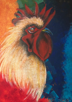 Œuvre contemporaine nommée « COQ », Réalisée par CORYN