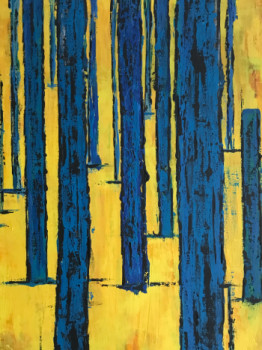 Œuvre contemporaine nommée « Blauer Wald », Réalisée par MARTIN GERLACH