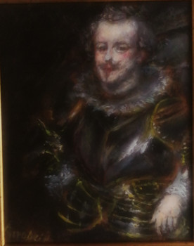 Œuvre contemporaine nommée « D'après Anthony Van Dyck, Homme en Armure Noble », Réalisée par LA CIGOGNE