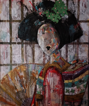 Œuvre contemporaine nommée « SERIE GEISHA 00089 », Réalisée par JOSEP POZO