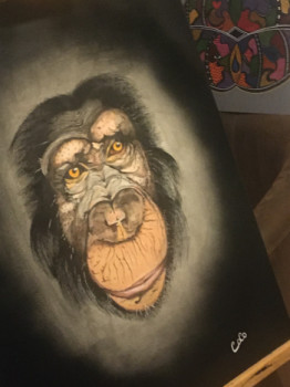 Œuvre contemporaine nommée « Primate one », Réalisée par COCO