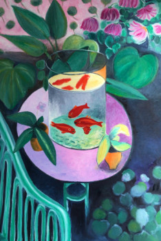 Œuvre contemporaine nommée « Les poissons d’après Matisse », Réalisée par GERALDINE BERNARDOT